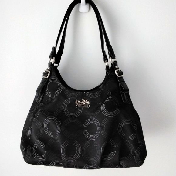 Coach Handbags - Coach Madison Dotted Open Maggie Hobo style purse, size large